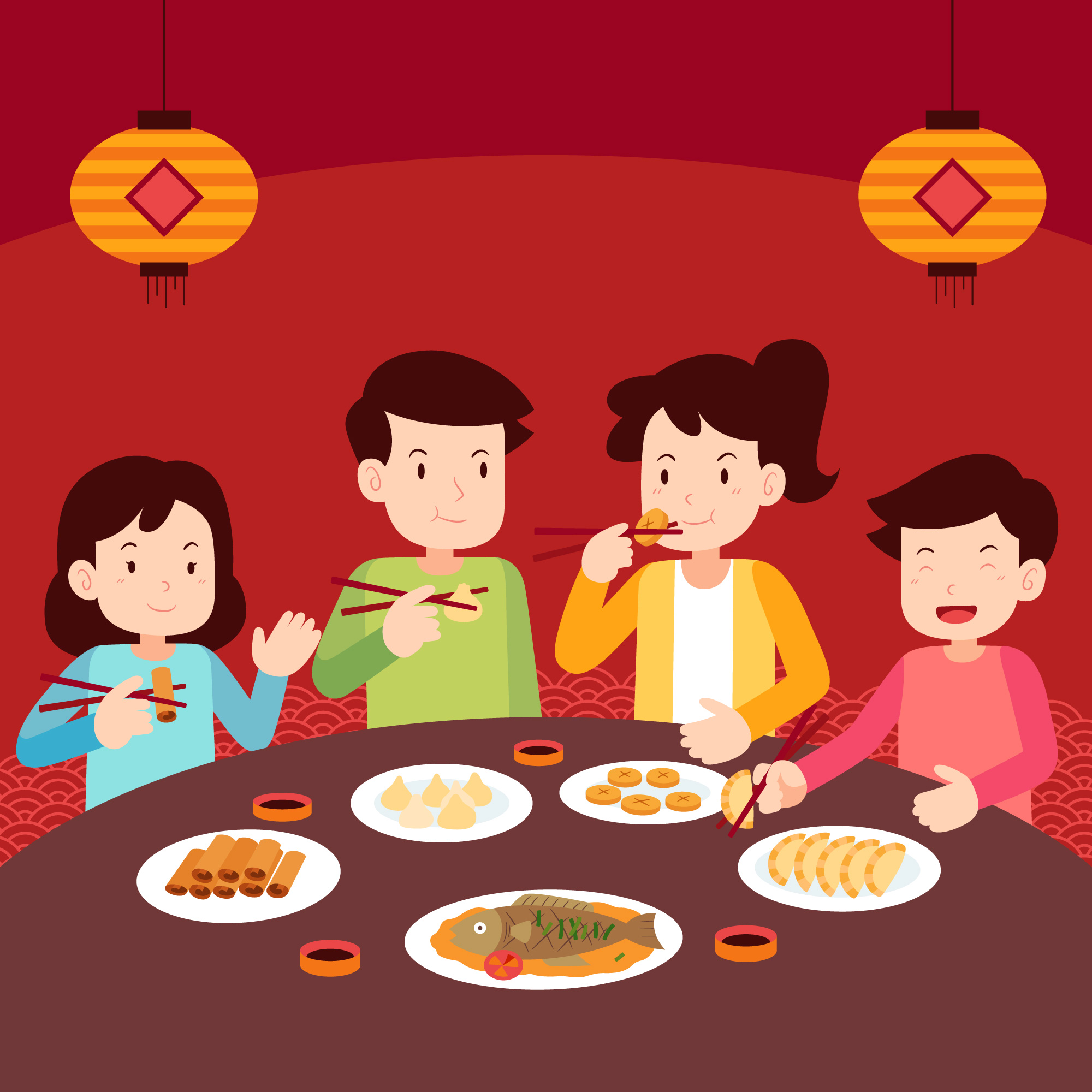 chinese new year lunar reunion dinner singapore chinatown 